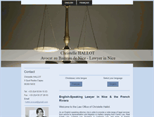 Tablet Screenshot of hallot-avocat-nice.com